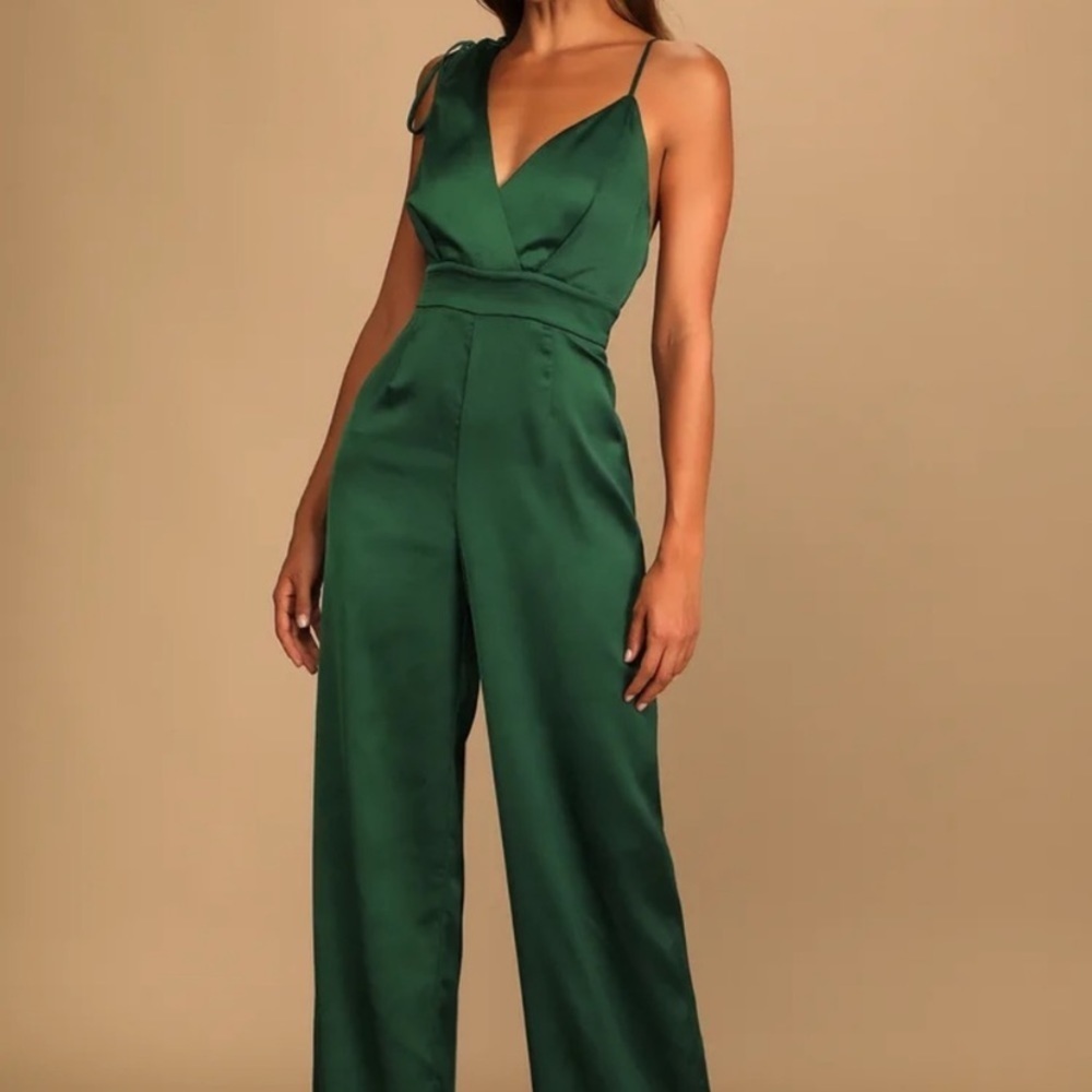“KEEPSAKE” Asymmetrical Satin JumpSuit